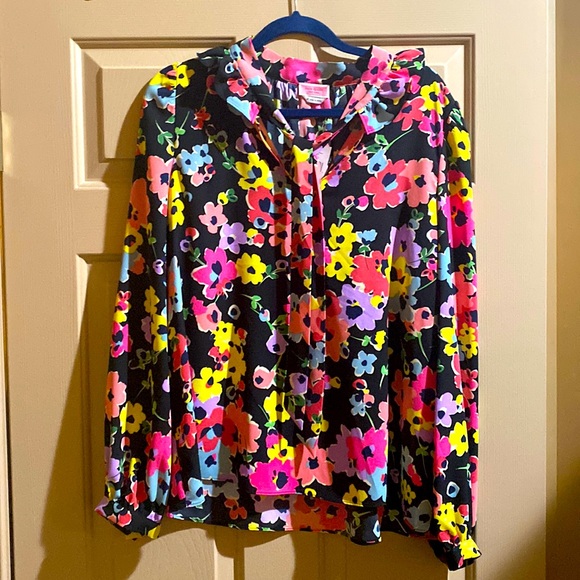 kate spade Tops - Kate Soade Wild flower ls woven XL